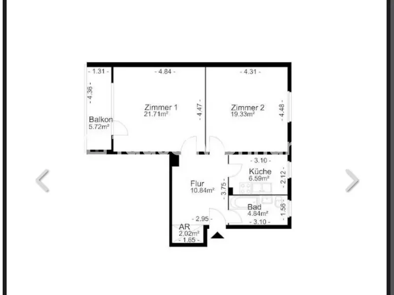 Tauschwohnung: 2 Zimmer gegen 3-4 zimmer DEGEWO — photo 1
